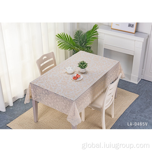 Hotel Beautiful Table Cloth Home Beautiful Printed Lace Tablecloth PVC Table Cloth Manufactory